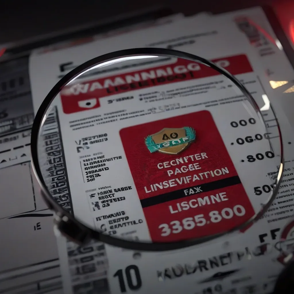 License Verification Trap
