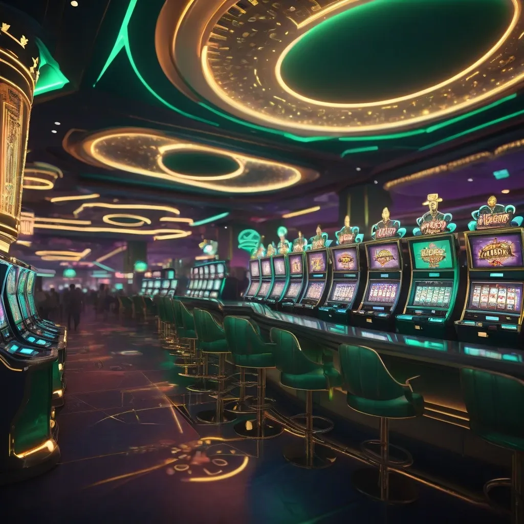 Neon Casino Crowd