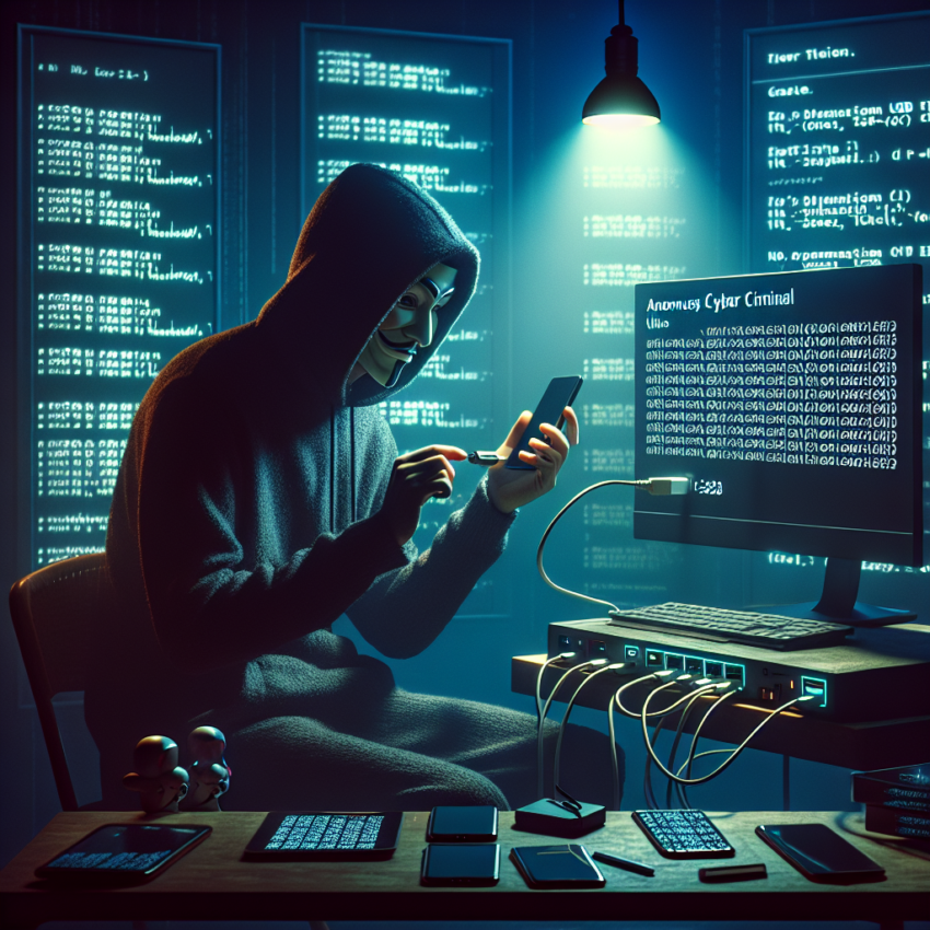 "Diagram illustrating the dangers of using malicious USB charging stations, highlighting how hackers can exploit these charging points to steal personal data and install malware on devices."